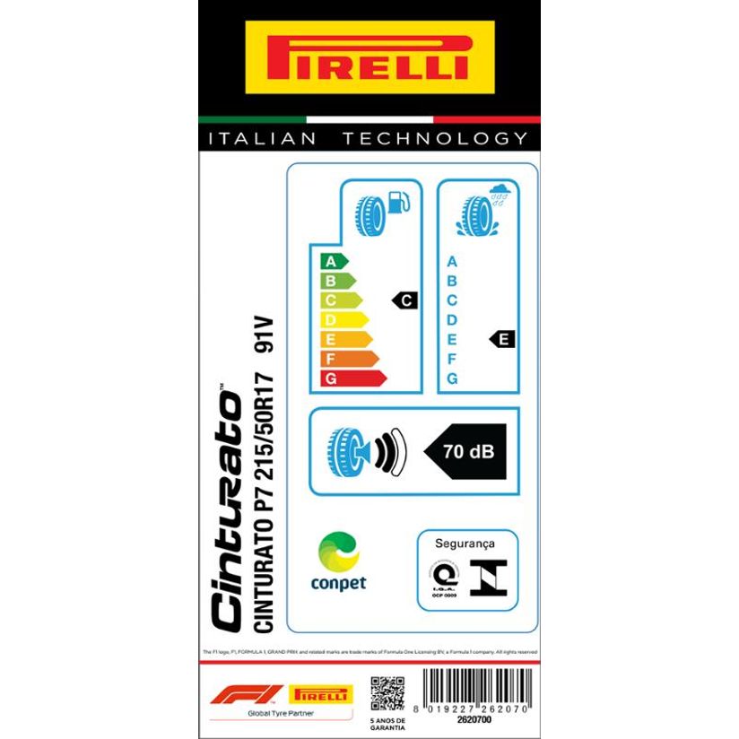 Pneu Pirelli Cinturato P7 215/50 R17 91V - Aro 17 | Campneus Pneu Pirelli Cinturato P7 215/50 R17 91V - Aro 17 | Campneus